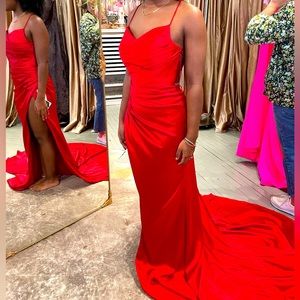 Red prom dress